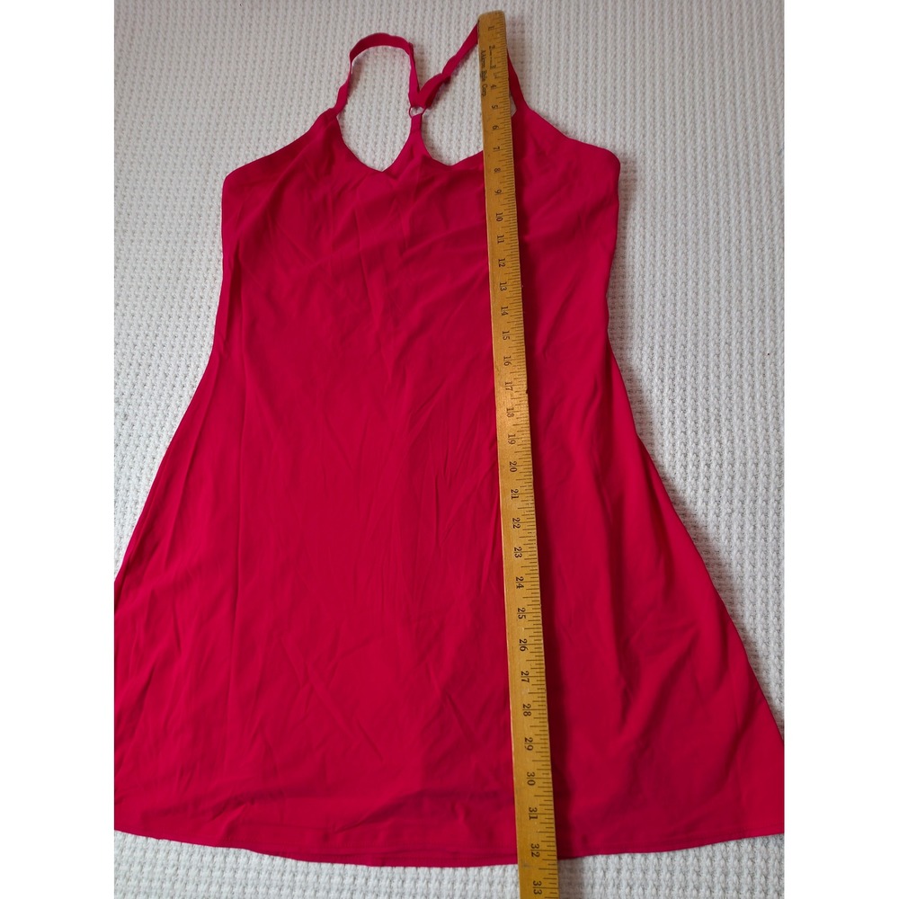 Outdoor Voices Exercise Dress Women M Red Excellent Built-in Shorts Pockets - Picture 4 of 8